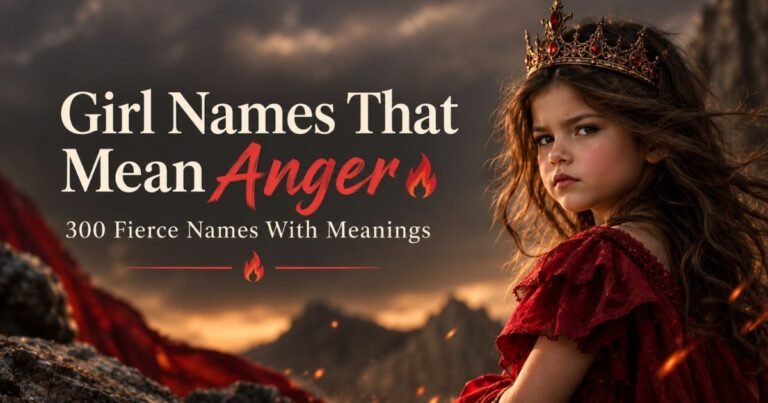 Girl Names That Mean Anger