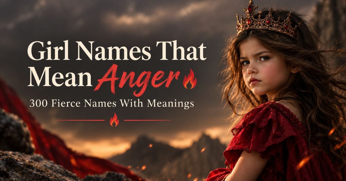 Girl Names That Mean Anger